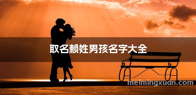 取名赖姓男孩名字大全