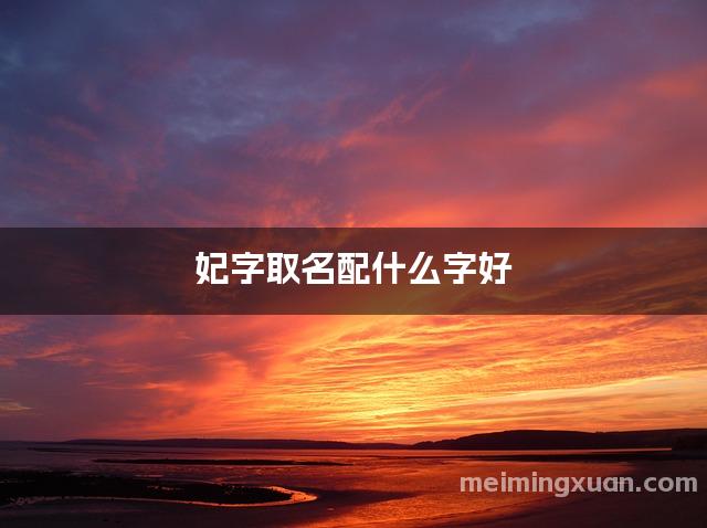 妃字取名配什么字好