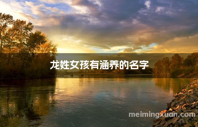 龙姓女孩有涵养的名字