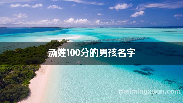 汤姓100分的男孩名字