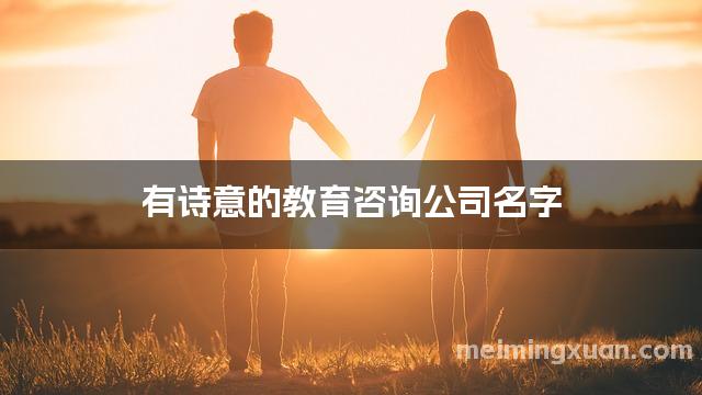 有诗意的教育咨询公司名字