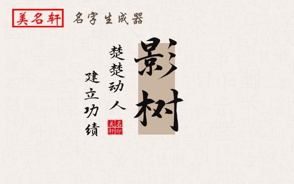影树名字的寓意